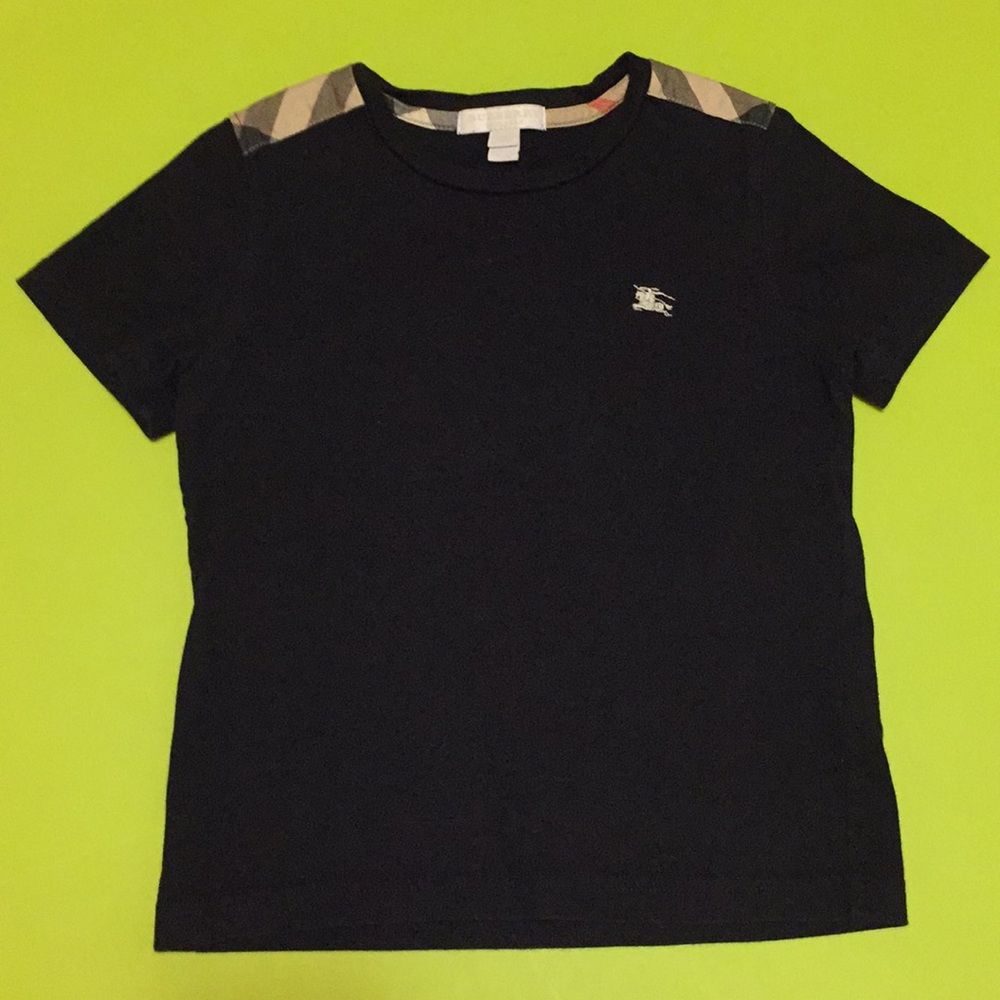 Boys Burberry shirt size 6 navy